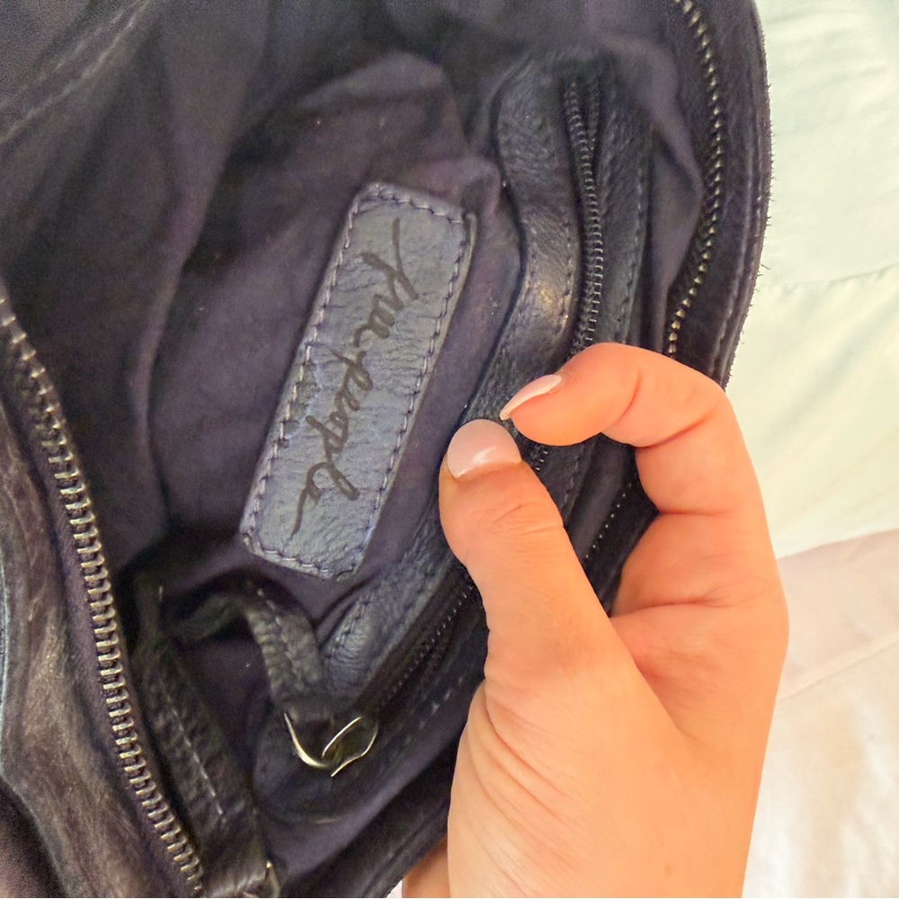 Free People- Plum Wade Leather Sling Bag - Picture 8 of 9